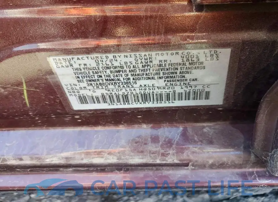 3N1AB8CVXRY338516# 12