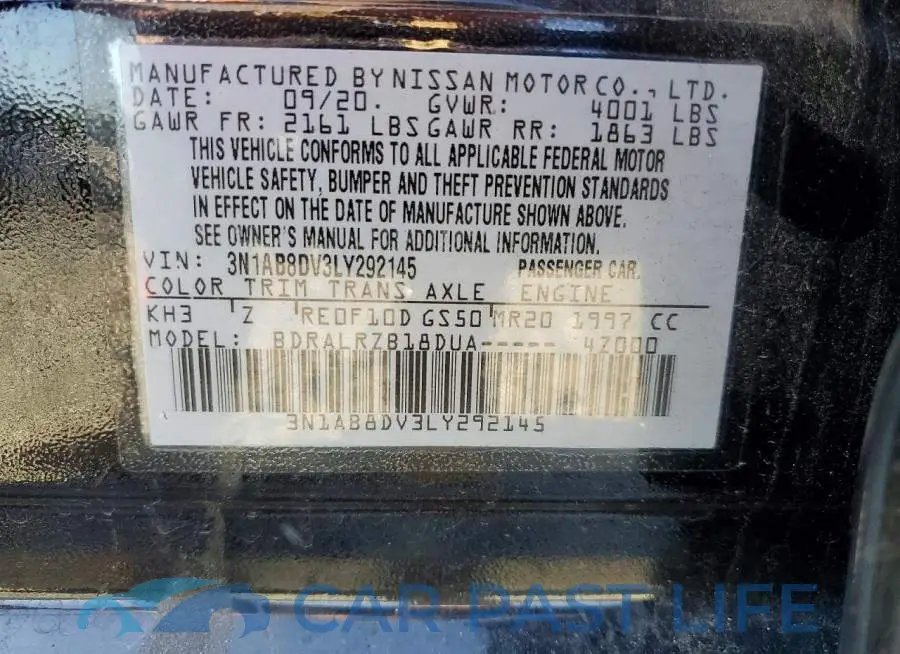 3N1AB8DV3LY292145# 12