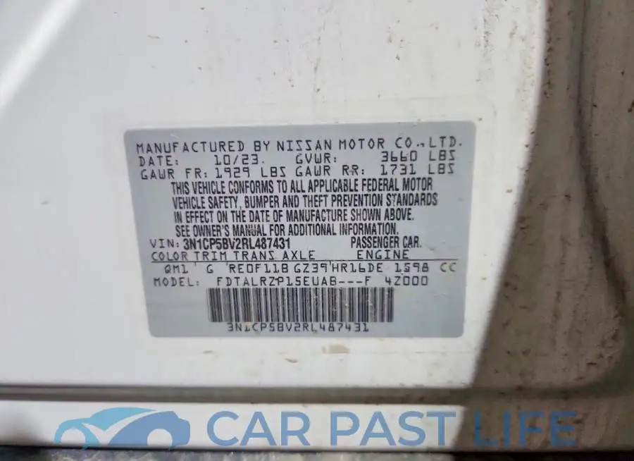3N1CP5BV2RL487431# 13
