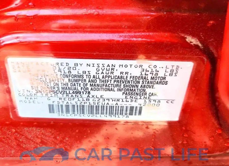 3N1CP5CV2LL499178# 14