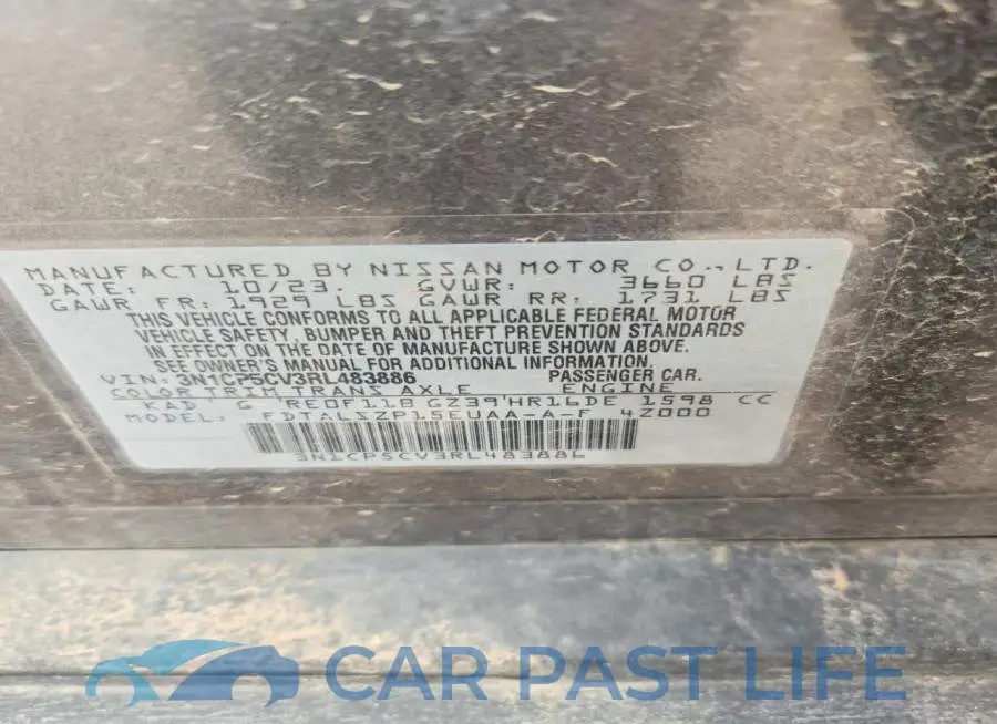 3N1CP5CV3RL483886# 13