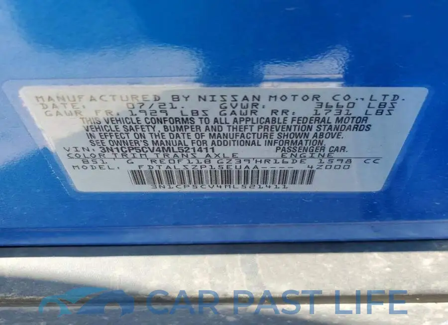 3N1CP5CV4ML521411# 14