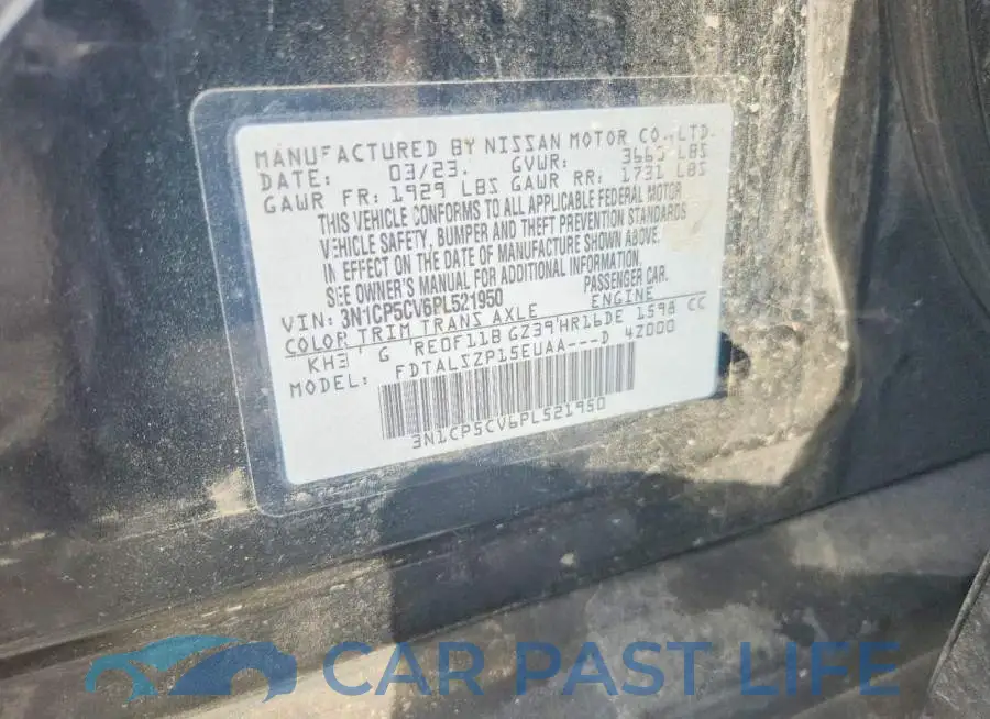 3N1CP5CV6PL521950# 13
