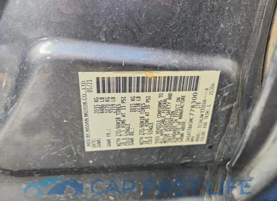 5N1AT3BA5MC778300# 14