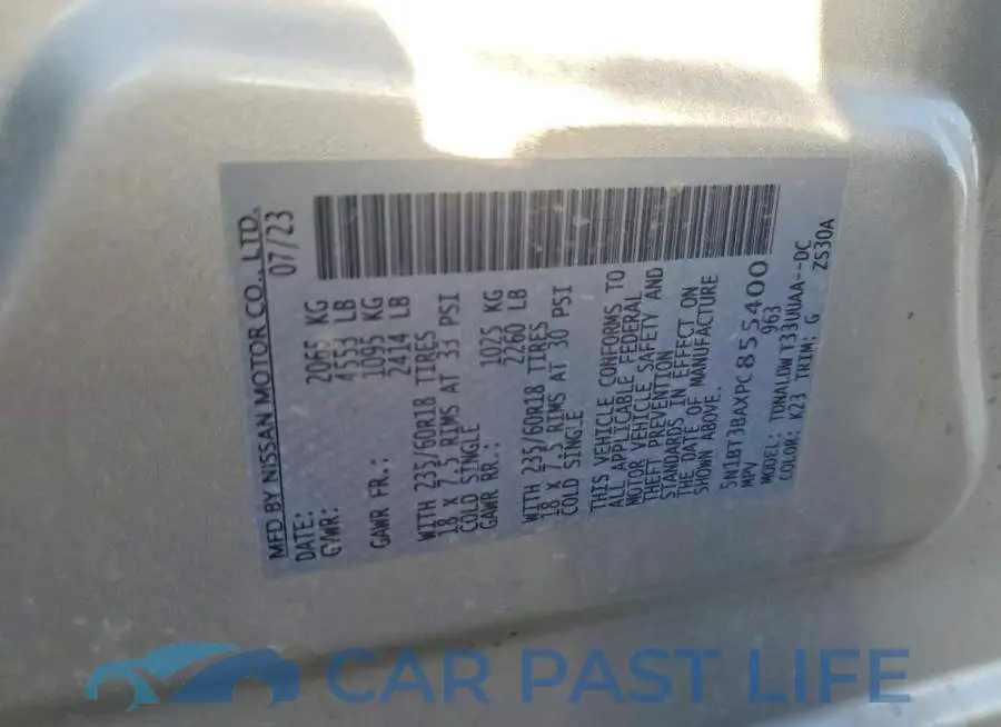 5N1BT3BAXPC855400# 14