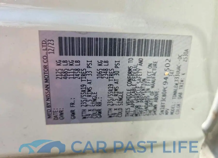 5N1BT3CB0PC941502# 13