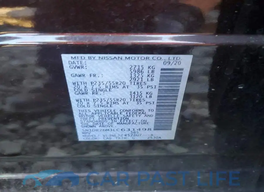 5N1DR2DM3LC631498# 12