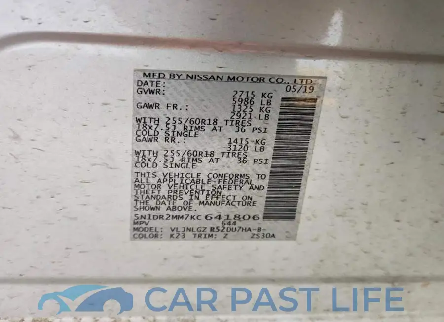 5N1DR2MM7KC641806# 13