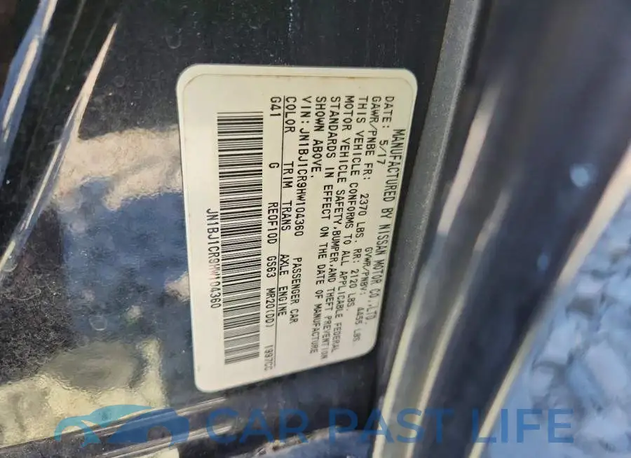 JN1BJ1CR9HW104360# 13