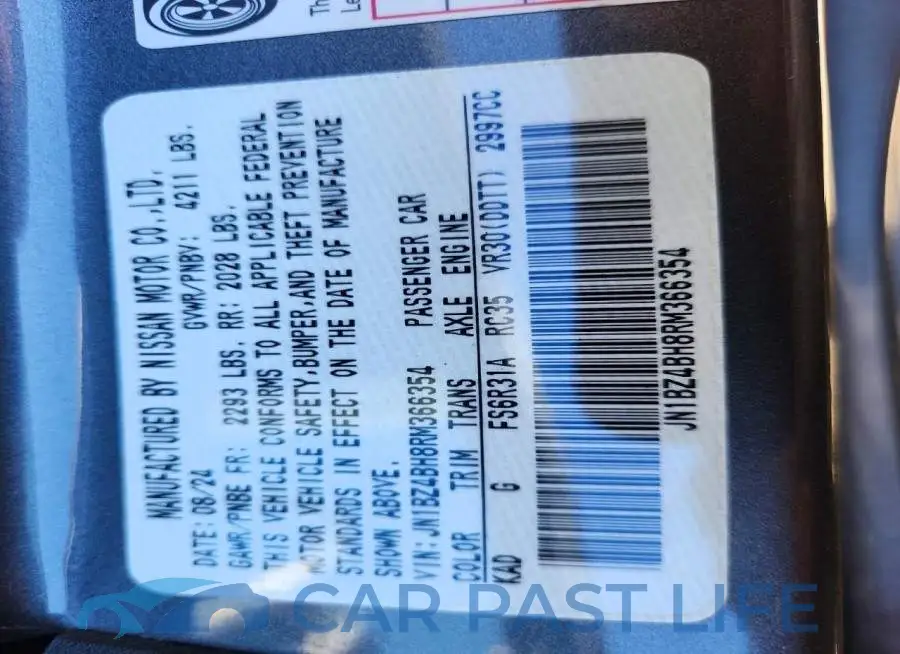 JN1BZ4BH8RM366354# 12