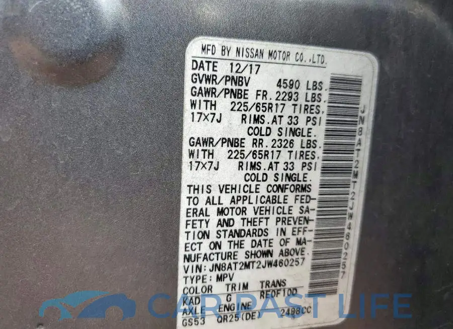 JN8AT2MT2JW460257# 14