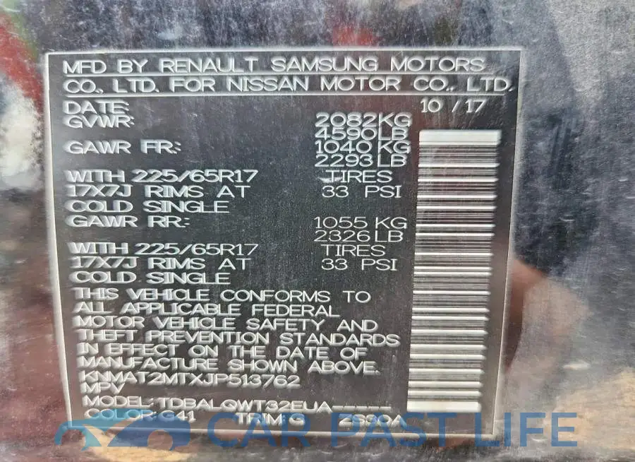 KNMAT2MTXJP513762# 13