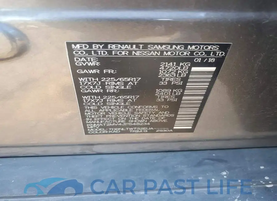 KNMAT2MV4JP548234# 13