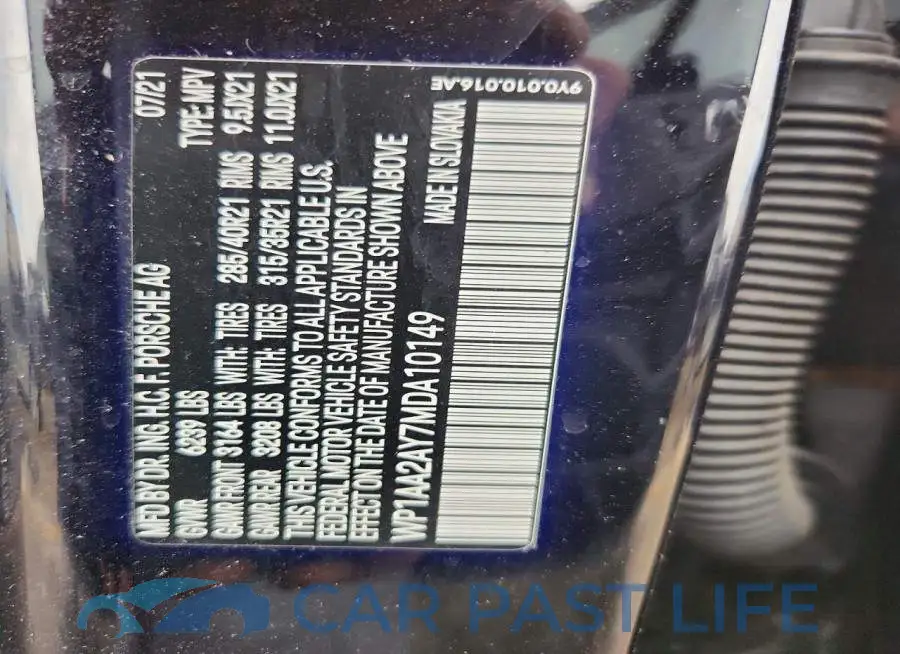 WP1AA2AY7MDA10149# 12