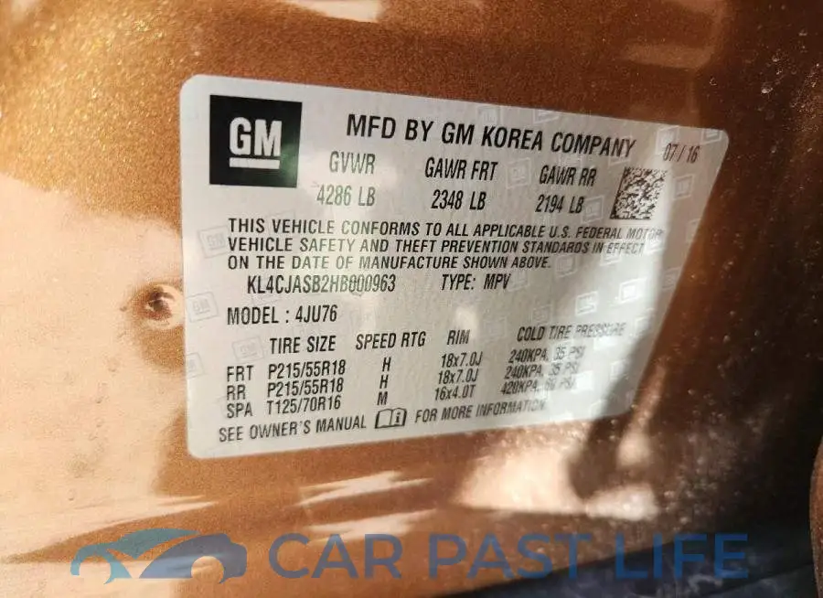 KL4CJASB2HB000963# 12
