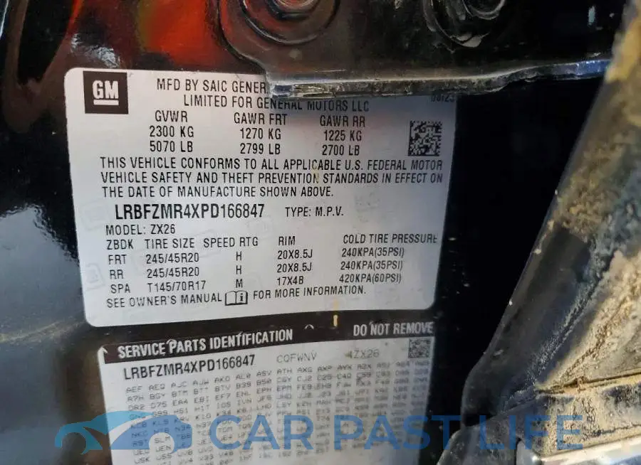 LRBFZMR4XPD166847# 13
