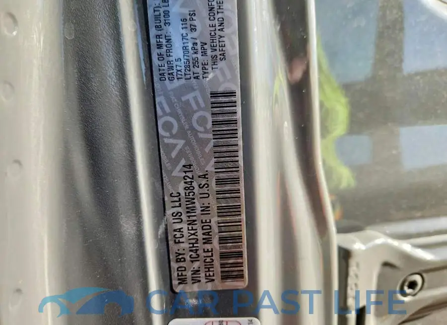 1C4HJXFN1MW584214# 12