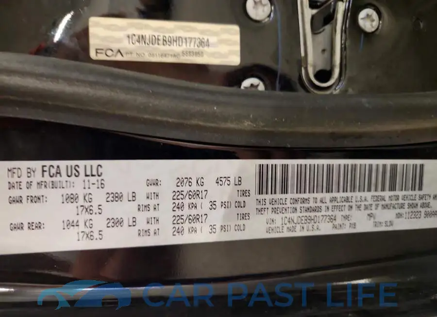 1C4NJDEB9HD177364# 13