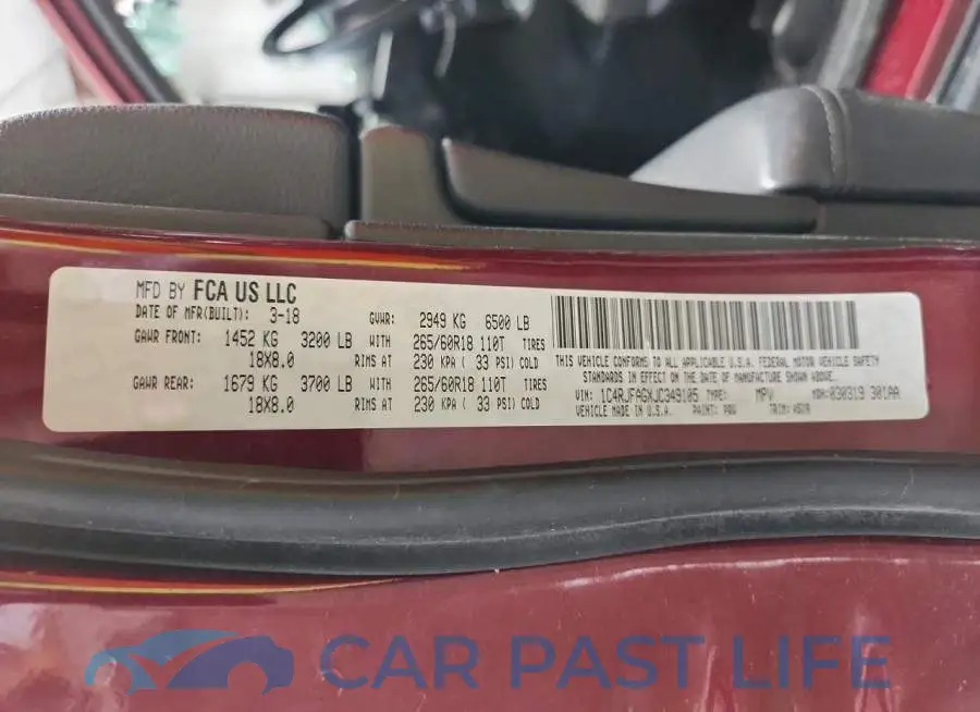 1C4RJFAGXJC349105# 13
