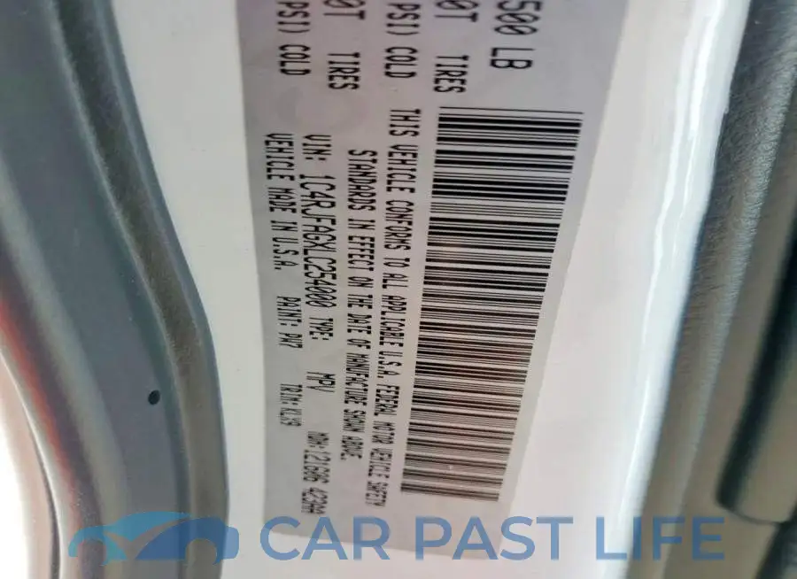1C4RJFAGXLC254000# 13