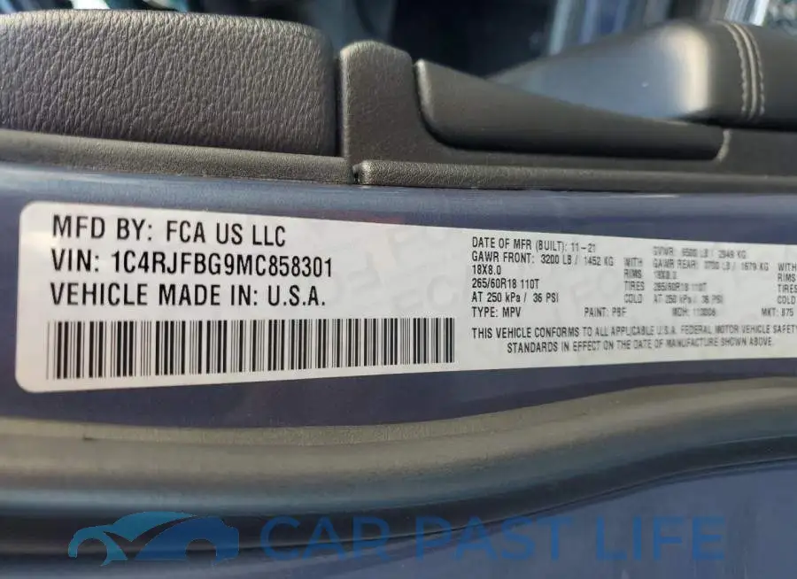 1C4RJFBG9MC858301# 13