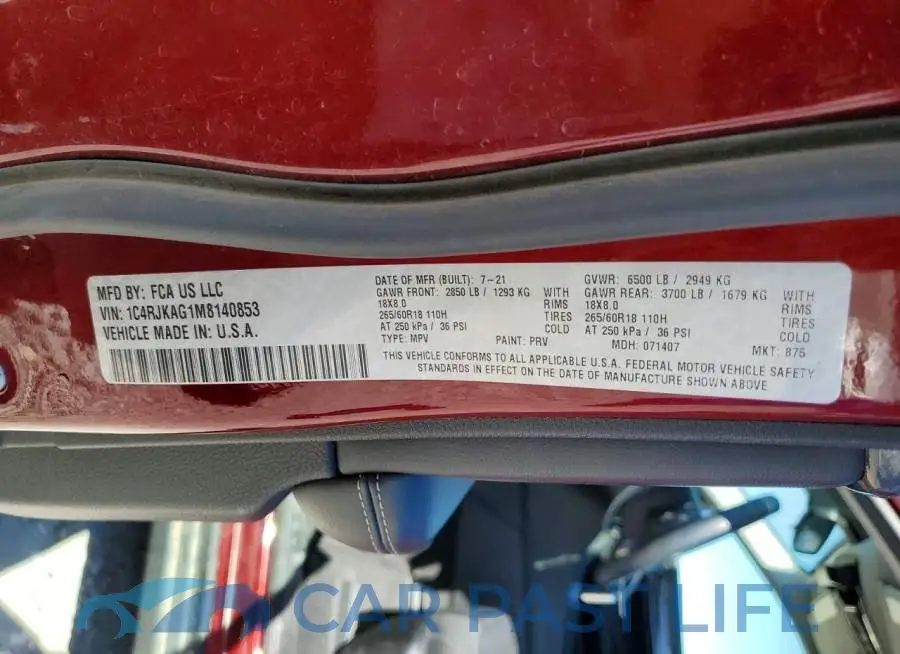 1C4RJKAG1M8140853# 13