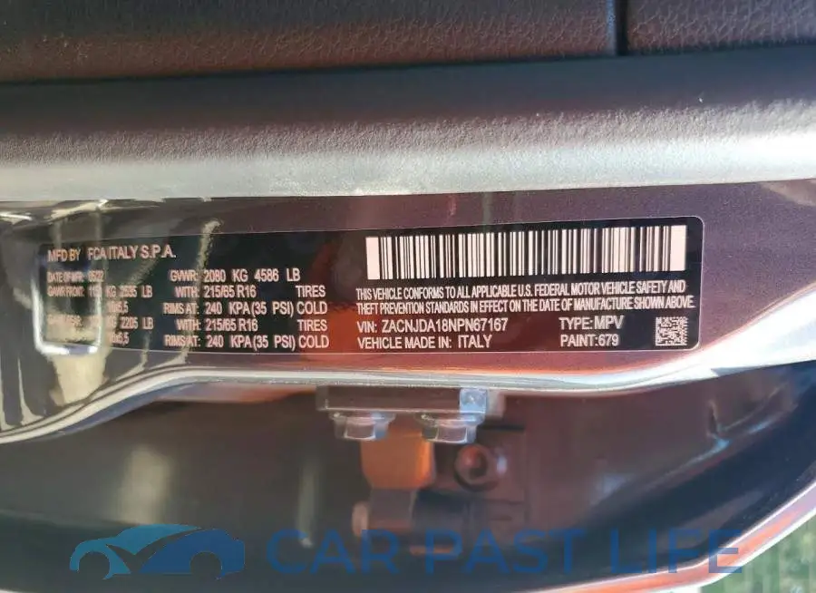 ZACNJDA18NPN67167# 14