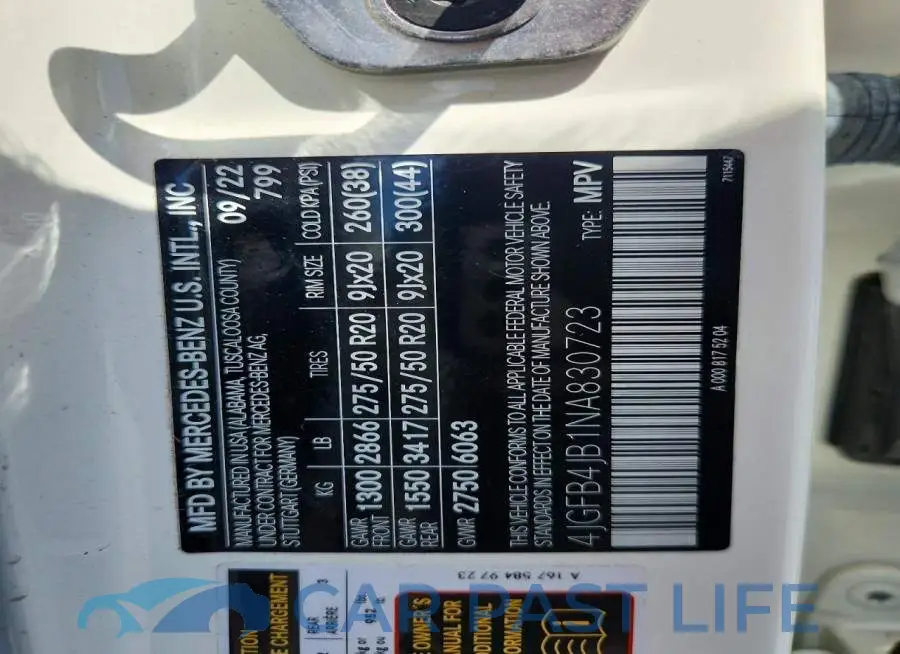 4JGFB4JB1NA830723# 14