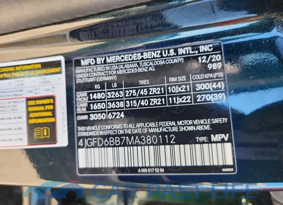 4JGFD6BB7MA380112# 14