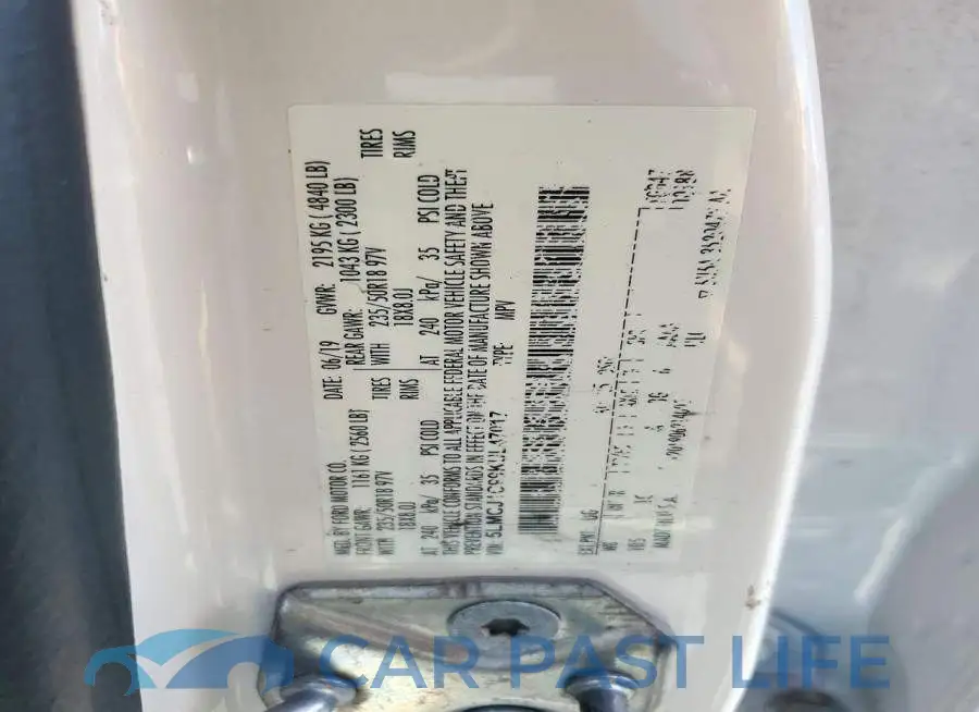 5LMCJ1C99KUL47017# 13