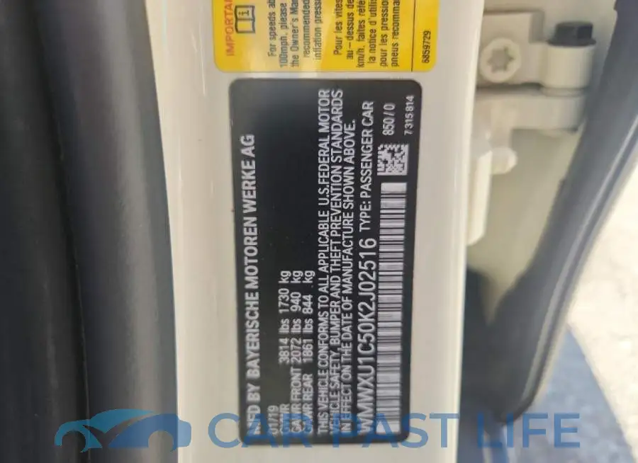 WMWXU1C50K2J02516# 13