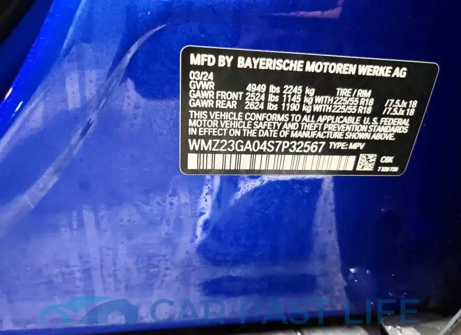 WMZ23GA04S7P32567# 13