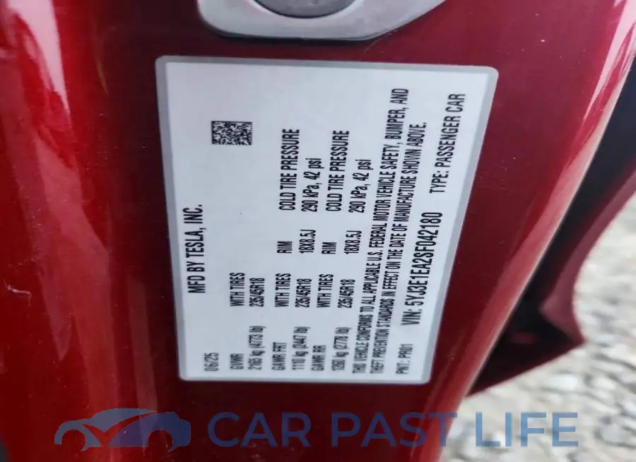 5YJ3E1EA2SF042180# 14