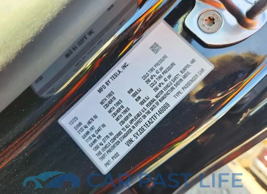 5YJ3E1EA2TF146069# 13