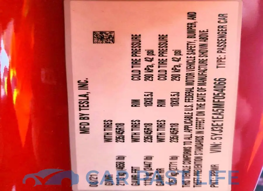 5YJ3E1EA5MF054066# 12