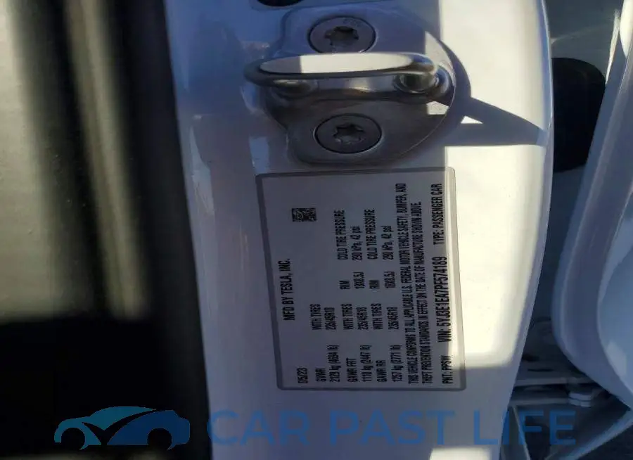 5YJ3E1EA7PF574189# 12