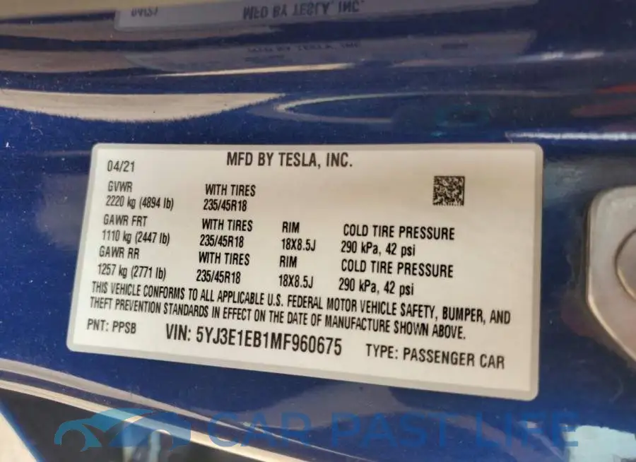 5YJ3E1EB1MF960675# 12