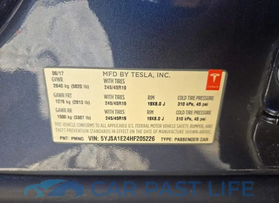 5YJSA1E24HF205226# 12