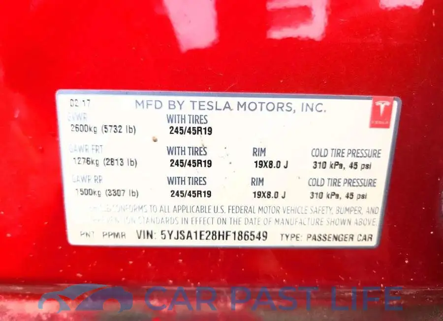 5YJSA1E28HF186549# 13