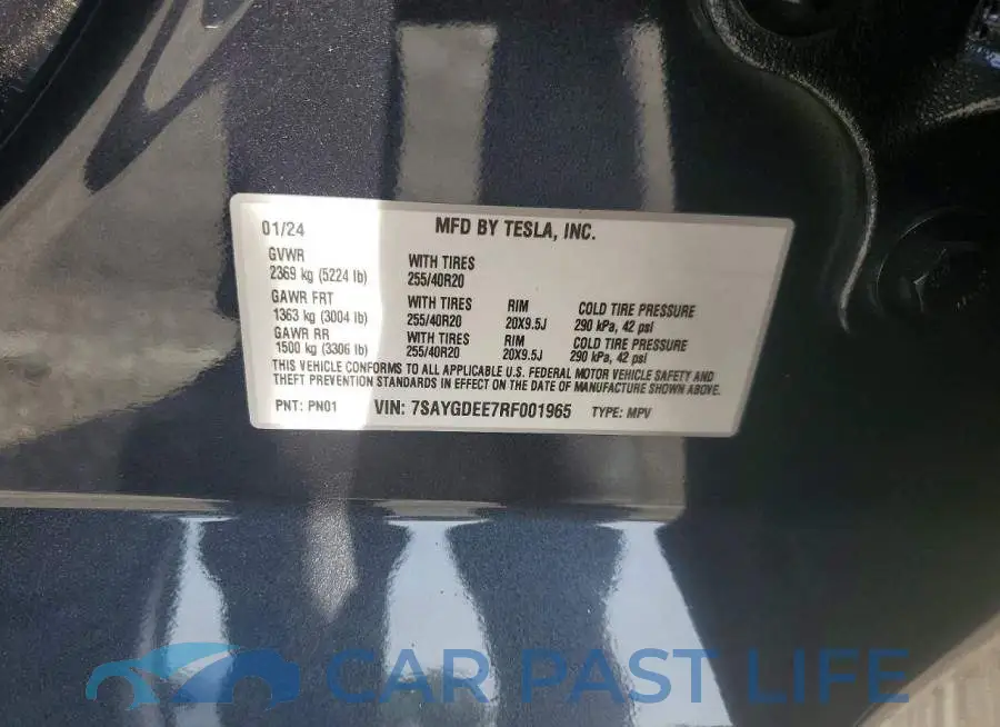 7SAYGDEE7RF001965# 14