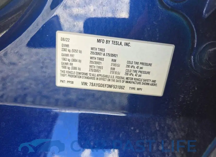 7SAYGDEF3NF531062# 14