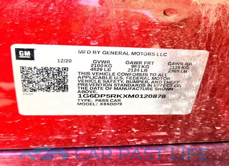 1G6DP5RKXM0120878# 12