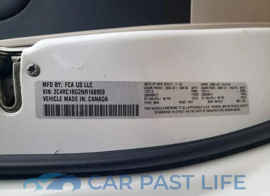 2C4RC1BG2NR168959# 13