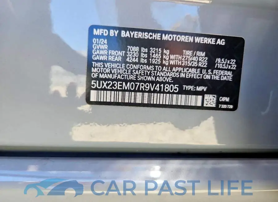 5UX23EM07R9V41805# 14