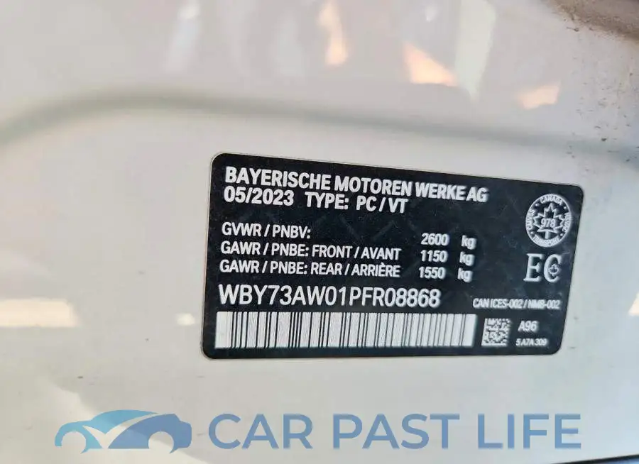 WBY73AW01PFR08868# 13