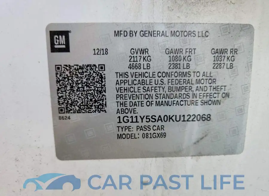 1G11Y5SA0KU122068# 12