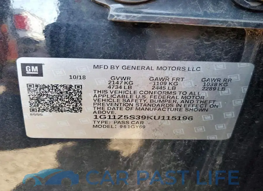 1G11Z5S39KU115196# 13