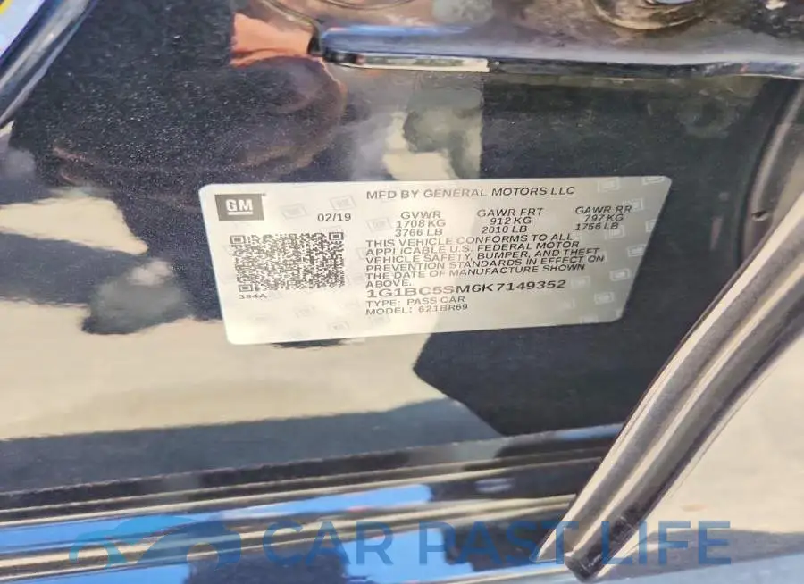 1G1BC5SM6K7149352# 12