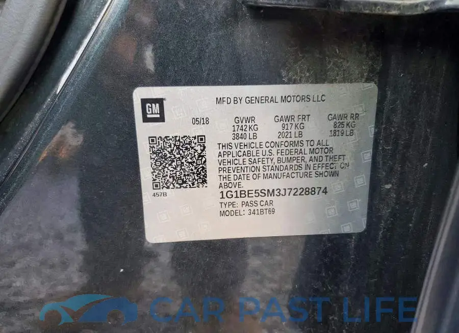 1G1BE5SM3J7228874# 12