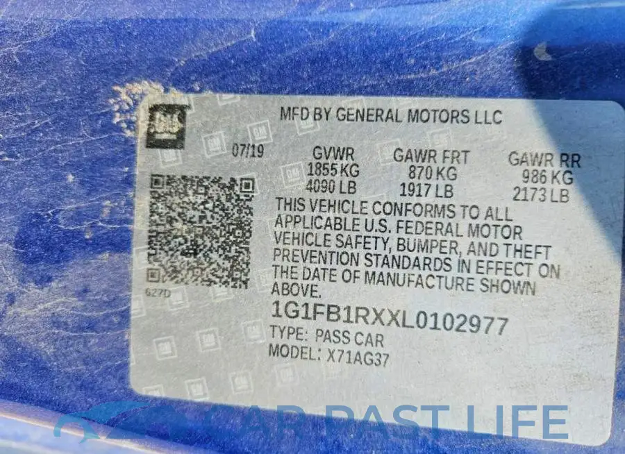 1G1FB1RXXL0102977# 12